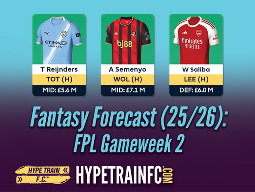 FPL Fantasy Forecast 2025/26 Season: Gameweek 2