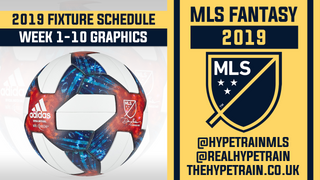 MLS Fantasy 2019: Fixture Graphics for Week's 1-10