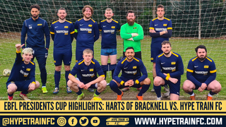 EBFL Presidents Cup Match Highlights (2021/22 Season) - Last 16: Harts of Bracknell v. Hype Train FC