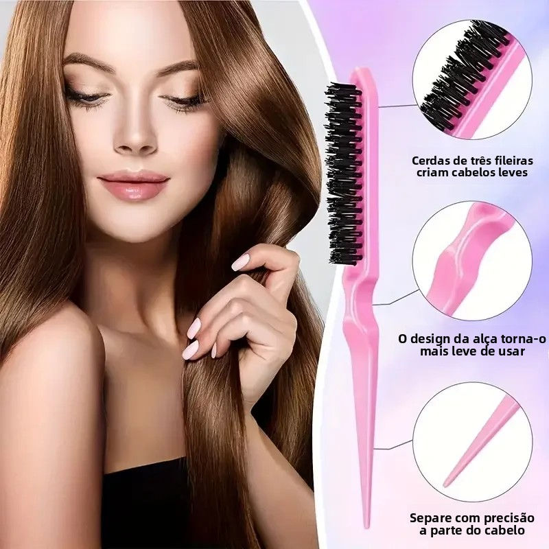 Miniatura: 6pcs/Set Hair Brush Set Hairdressing Spray Bottle Hair Braiding Loop Rat Tail Co