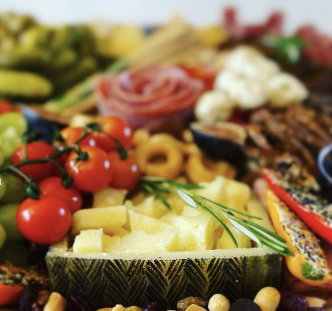Arranged Food and Objects