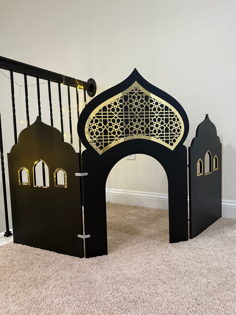 Thumbnail: Wooden Masjid Design Panel/Partition for Ramadan - Traditional Islamic Decor