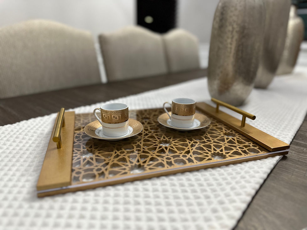 Thumbnail: Ramadan Tray Gold or Silver 