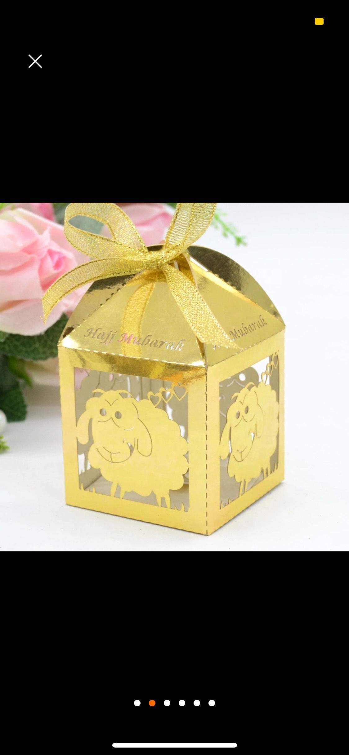 Hajj Mubarak Favor Boxes 10pcs