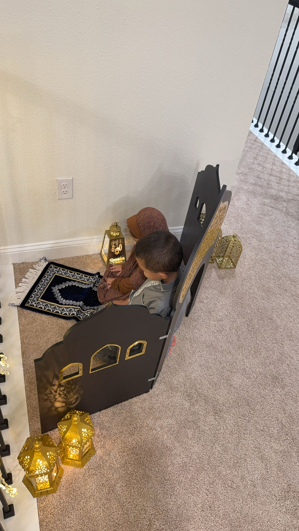 Thumbnail: Wooden Masjid Design Panel/Partition for Ramadan - Traditional Islamic Decor