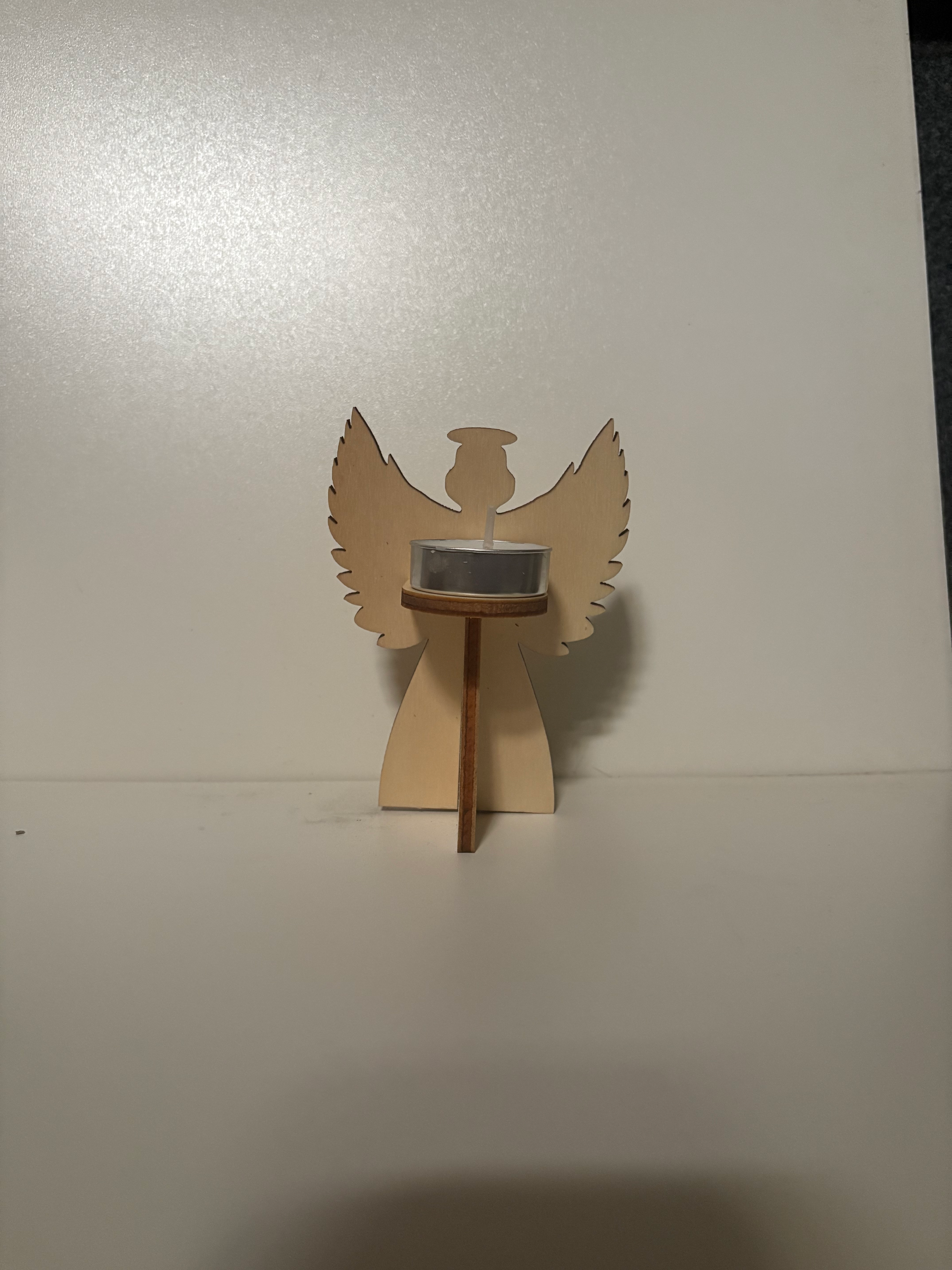 Bougeoir ange avec bougie