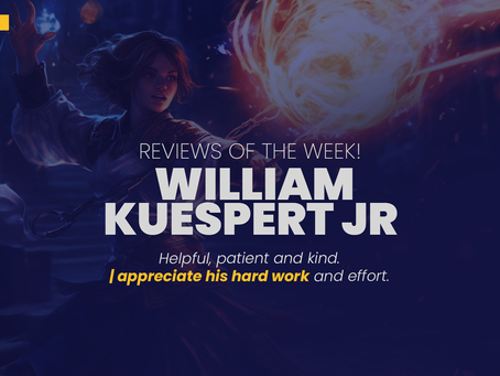 Paid Role-Playing Game Sessions Reviews [Player: WILLIAM KUESPERT JR ]