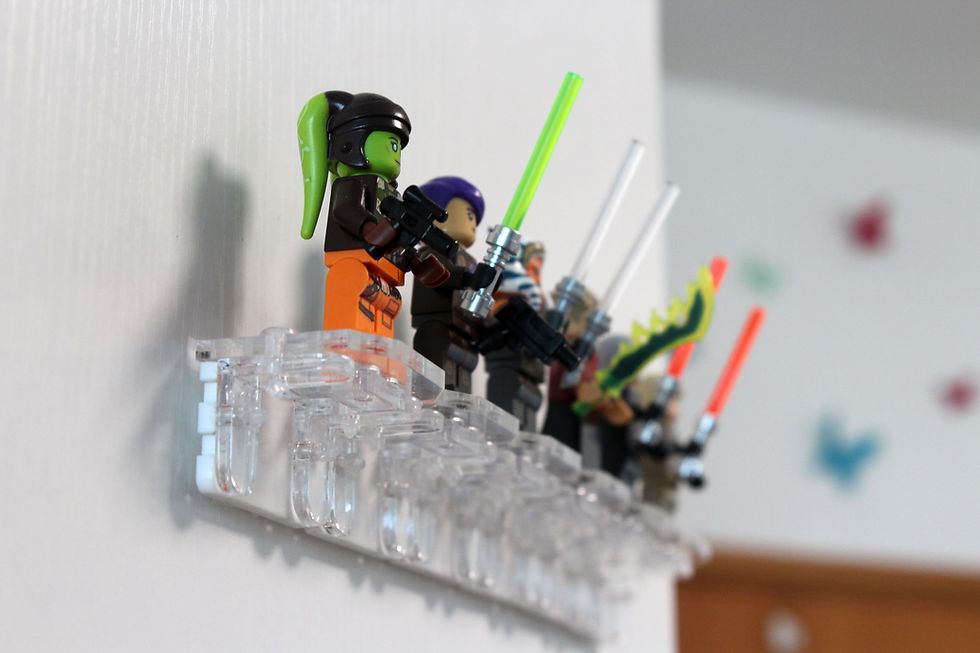 Thumbnail: 6 x Short Minifigure Wall Display Stands