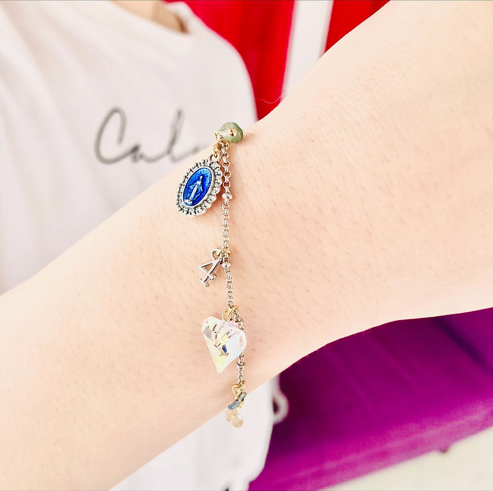 サムネイル： No. 4　究極のヒーリングと浄化のブレスレット　［ブルートルマリン・クリスタル］