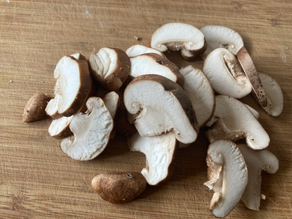 シイタケからベーコンに♪