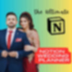 Couple promoting Notion Wedding Planner app.
