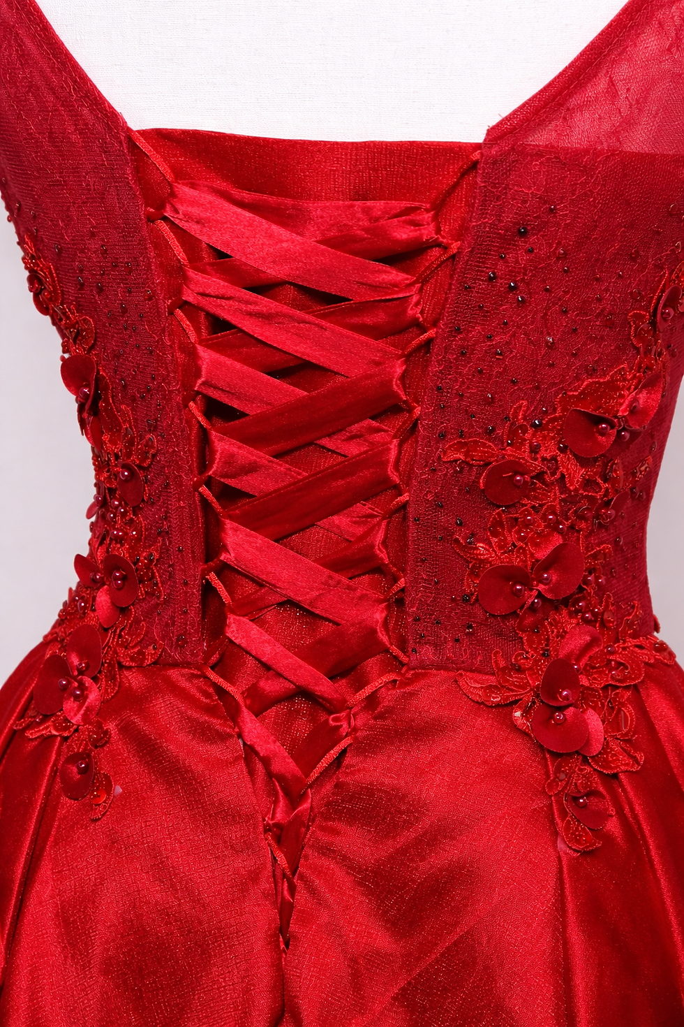Thumbnail: Ruby Blossom Lurex Gown