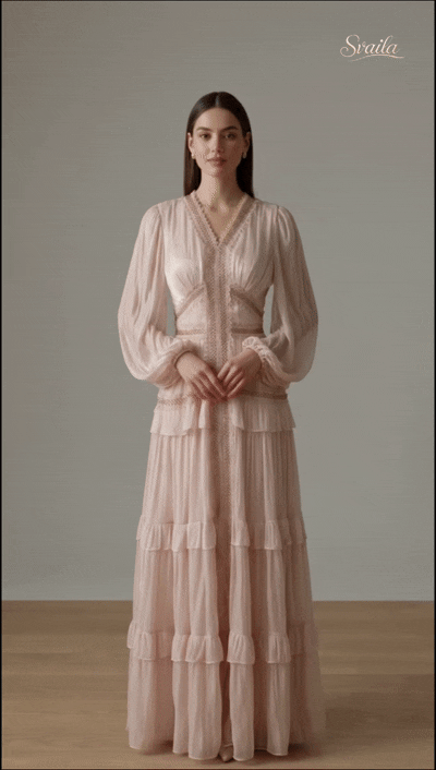 Rose Chiffon Dress