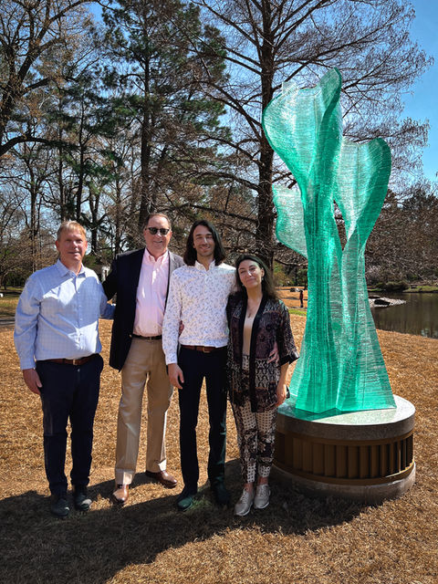 Budding Flowers, Glass master, Glass artist, Glass artists, Glass art society, Glass sculptor, Glass collector, master of glass, art collector, Riga artist, Ernest Vitin, Ernests Vitins