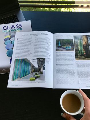 “Patience + Mindfulness = Success” interview for the British "Glass Network"