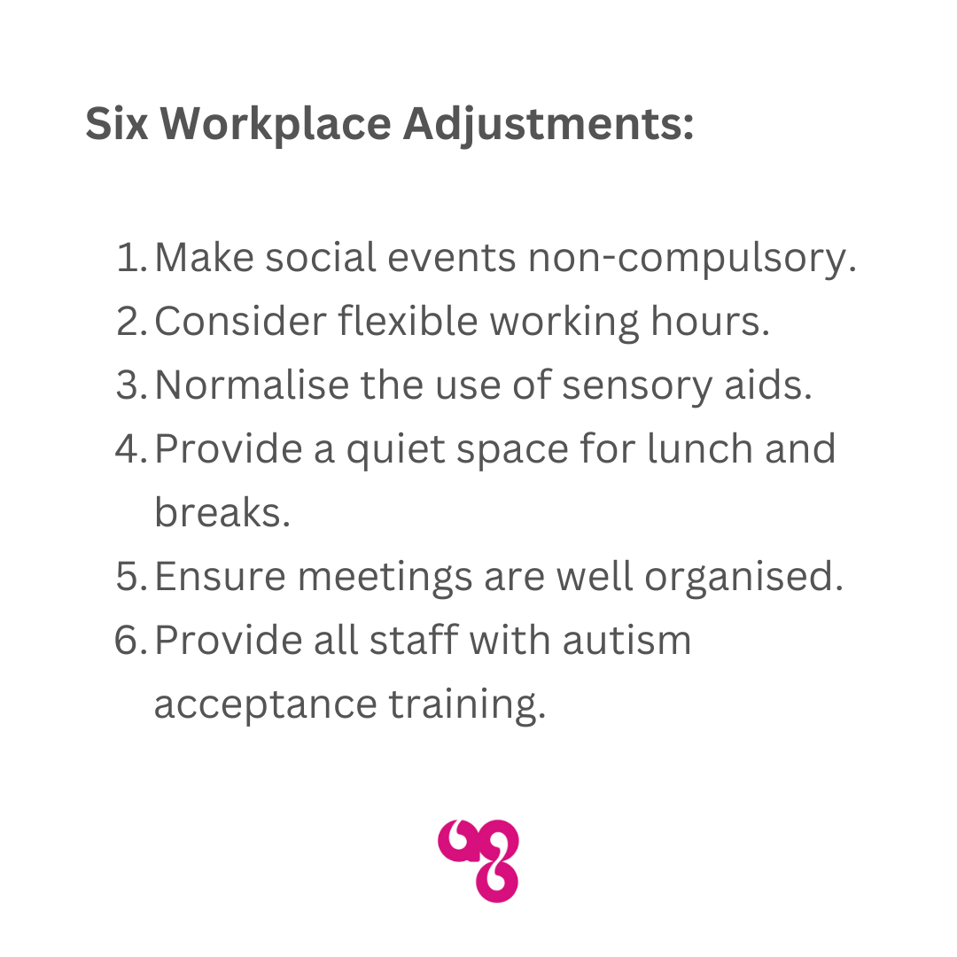 Six Simple Workplace Adjustments to Support Autistic Employees