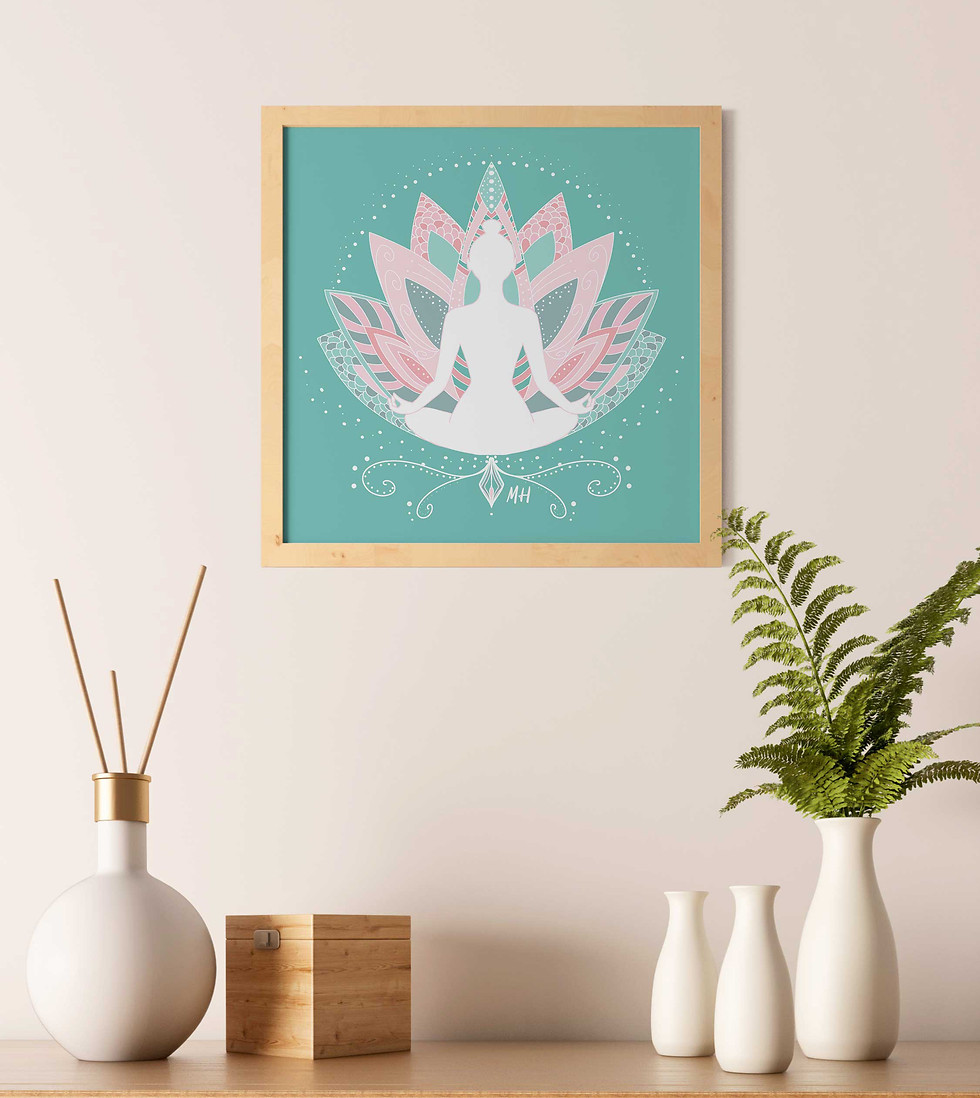 Affiche décorative yoga zen
