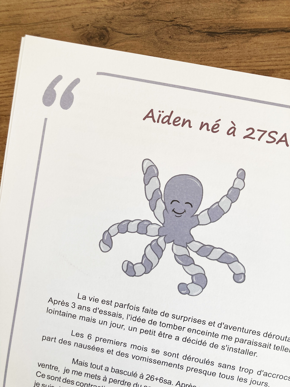Miniature : pack mon bébé plume- cadeau de naissance pour bébé prématuré- cahier de naissance et de suivi