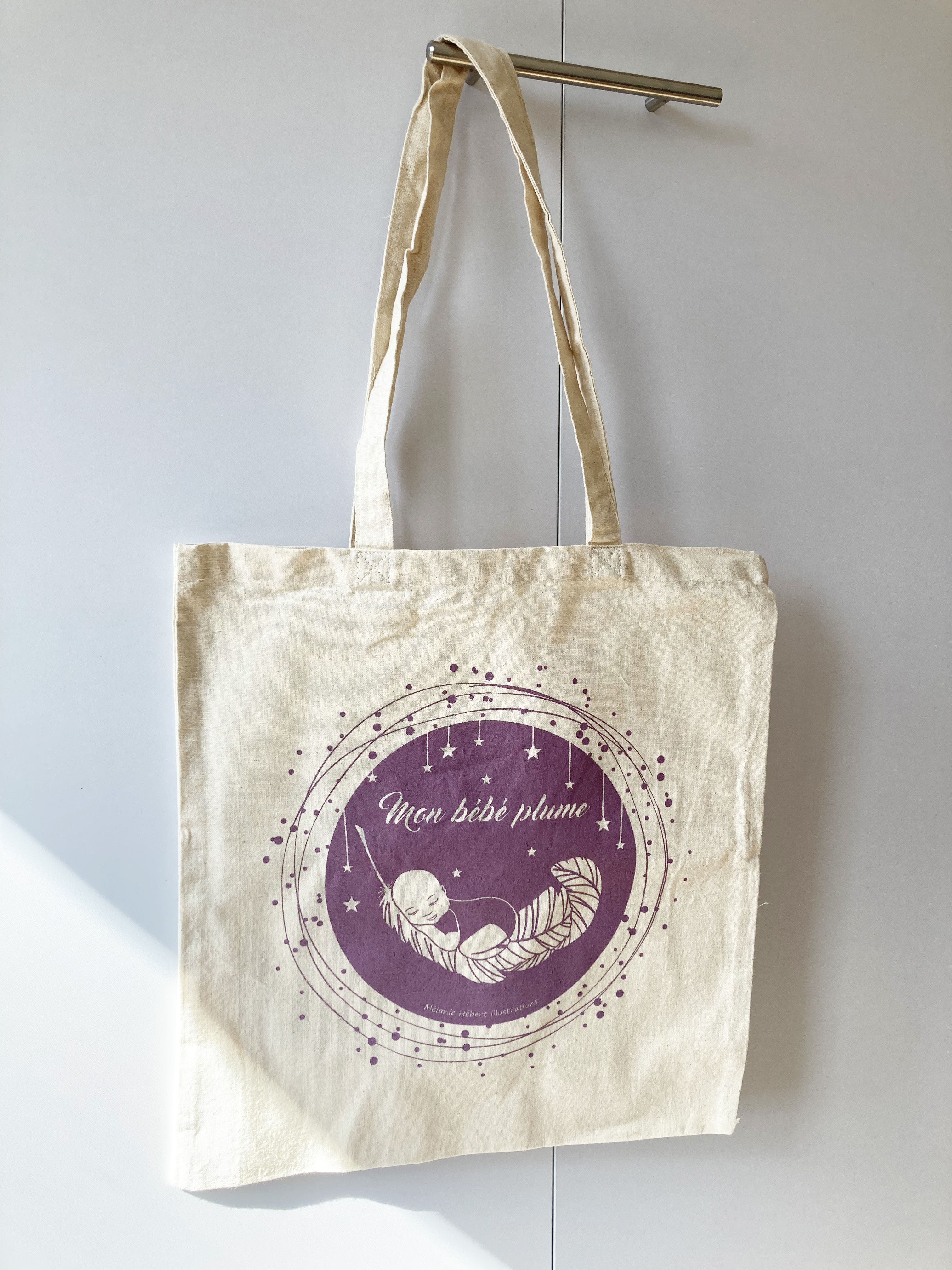 Tote bag "Mon bébé plume"