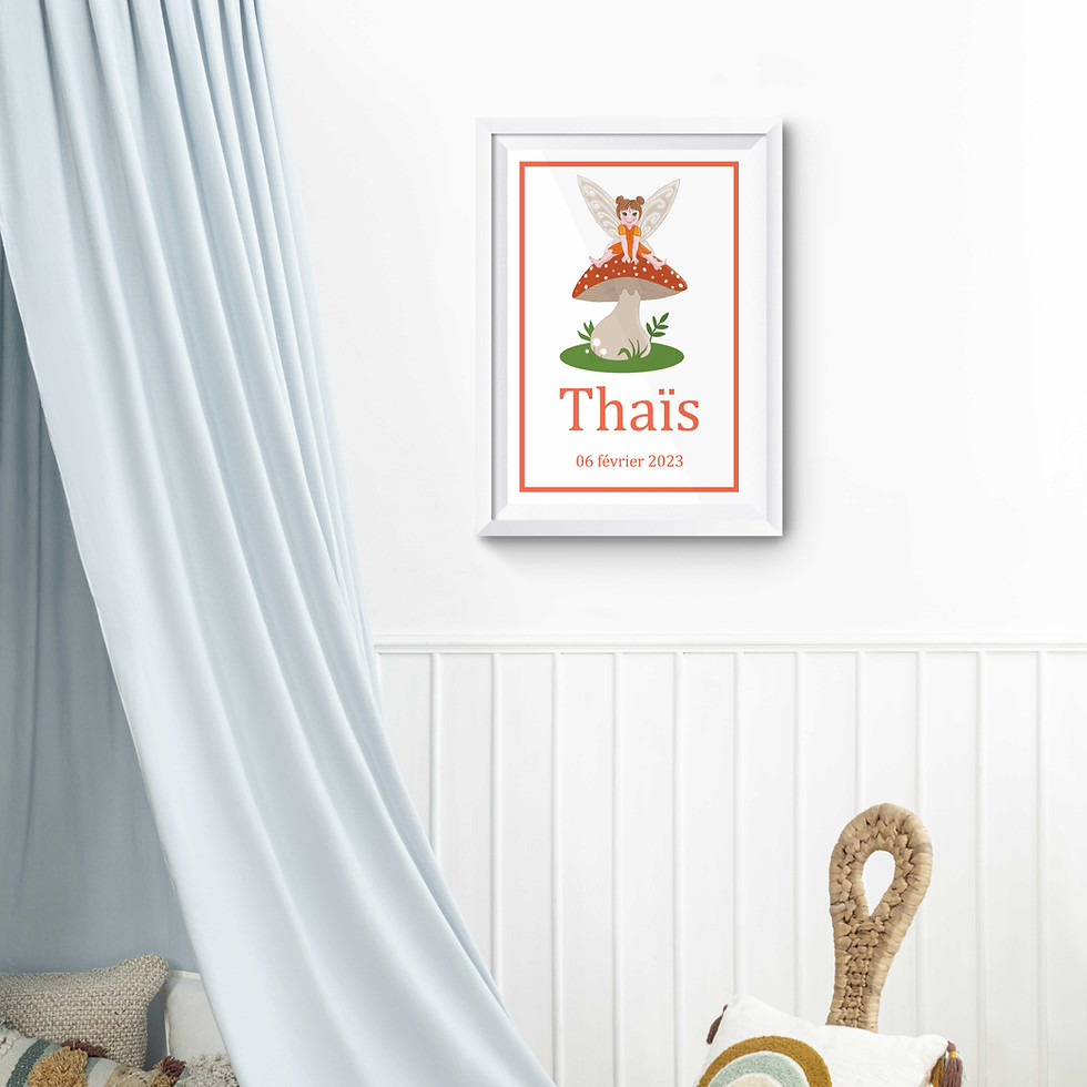 affiche de naissance personnalisée