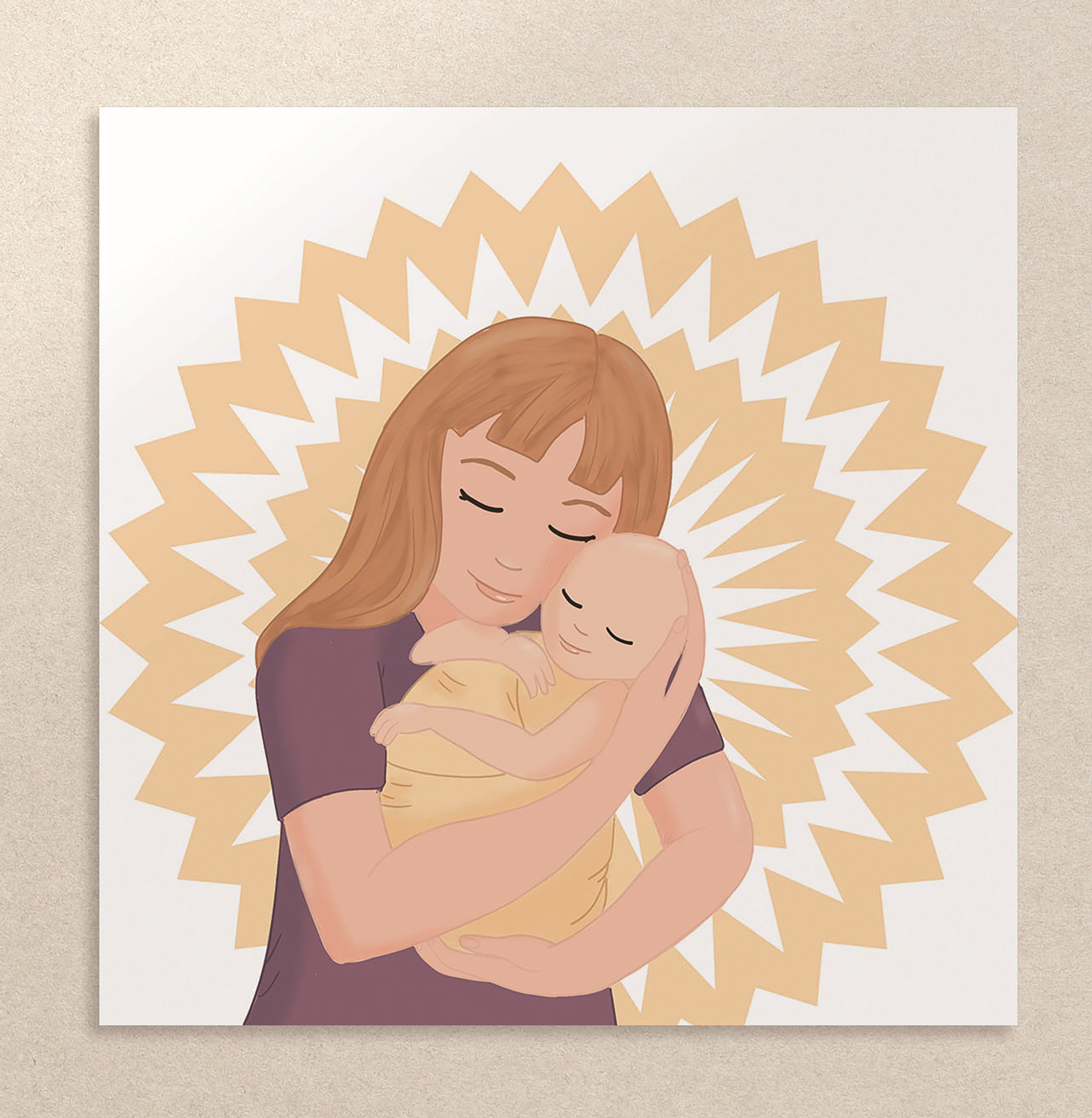 affiche décorative amour maternel