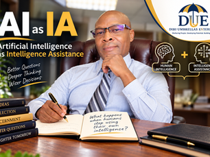 Dibi Monyepao reflecting on AI as Intelligence Assistance, exploring human intelligence, critical thinking and wiser decisions.