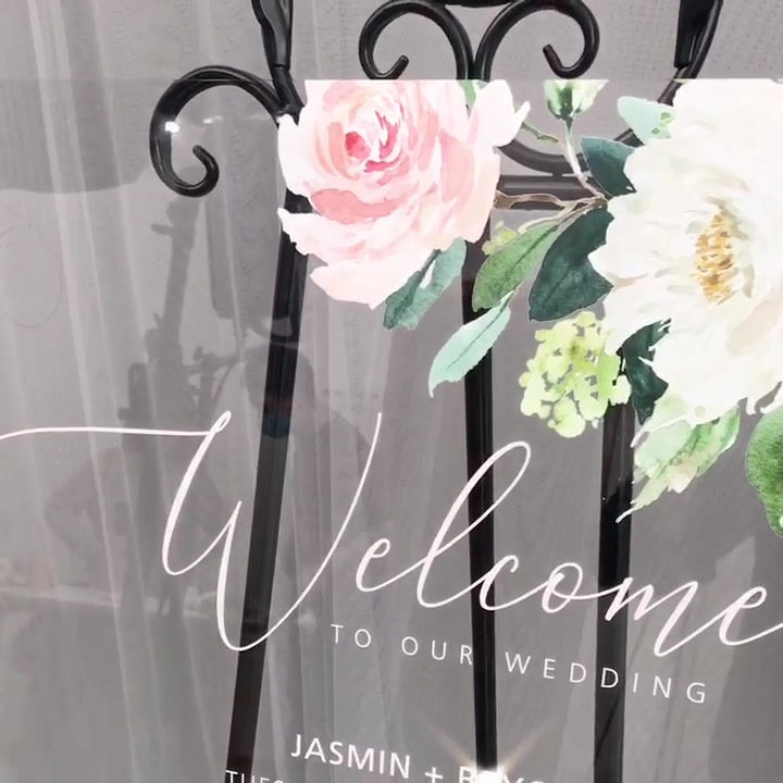 Thumbnail: Blush Acrylic Welcome Sign