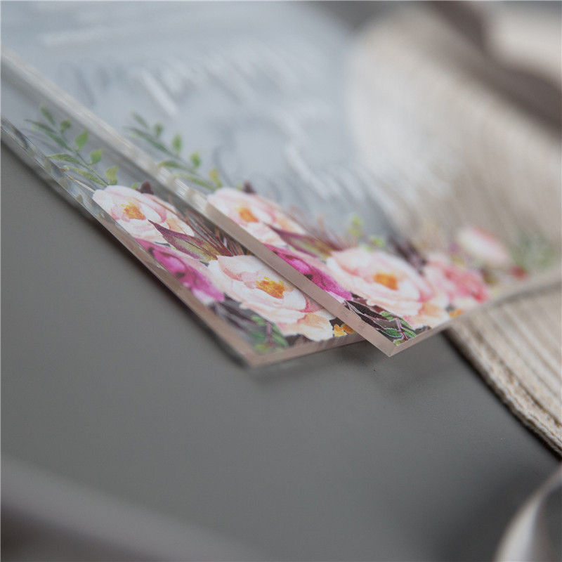 Thumbnail: Blush Flowers Acrylic Invitation