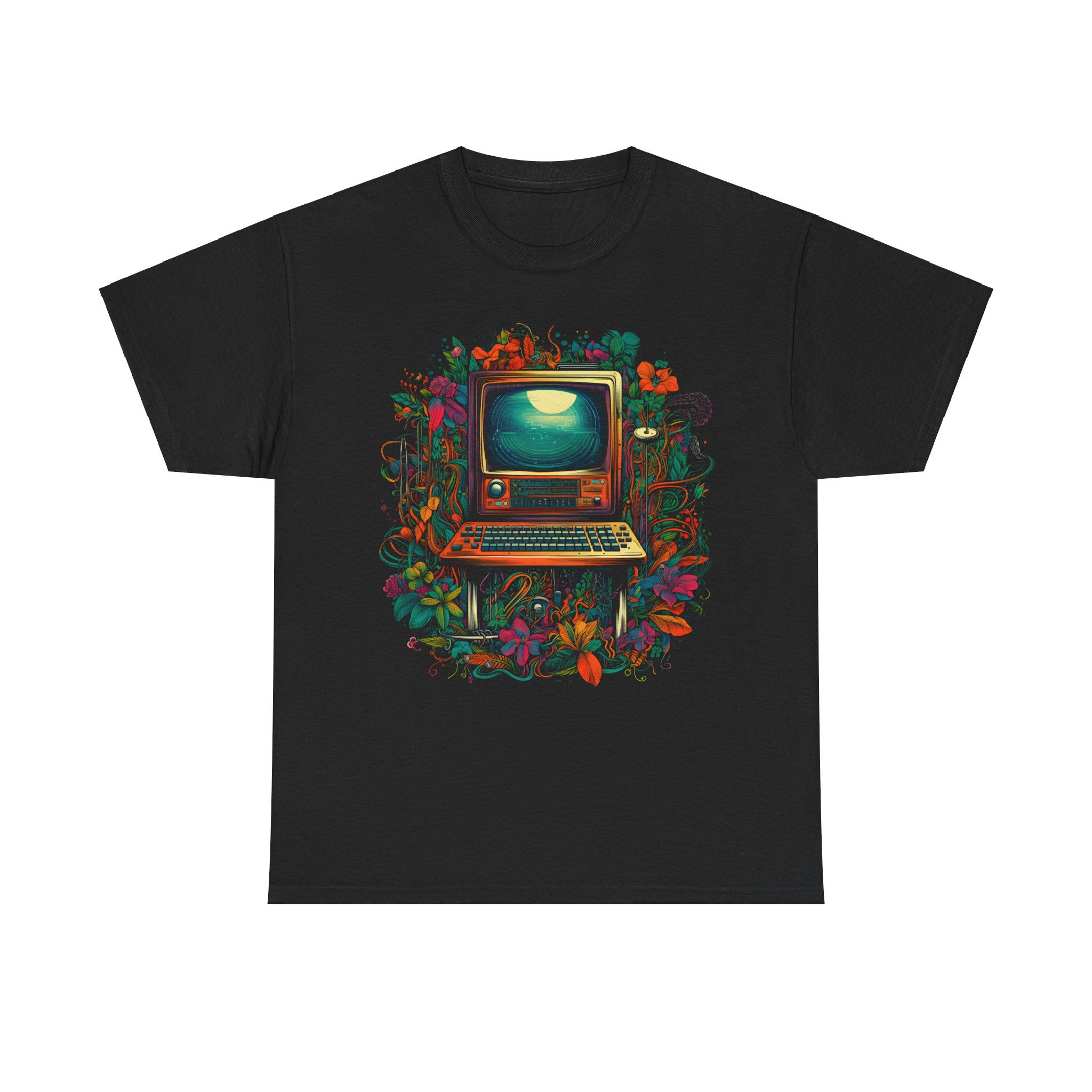 Floral Retro Computer Tee