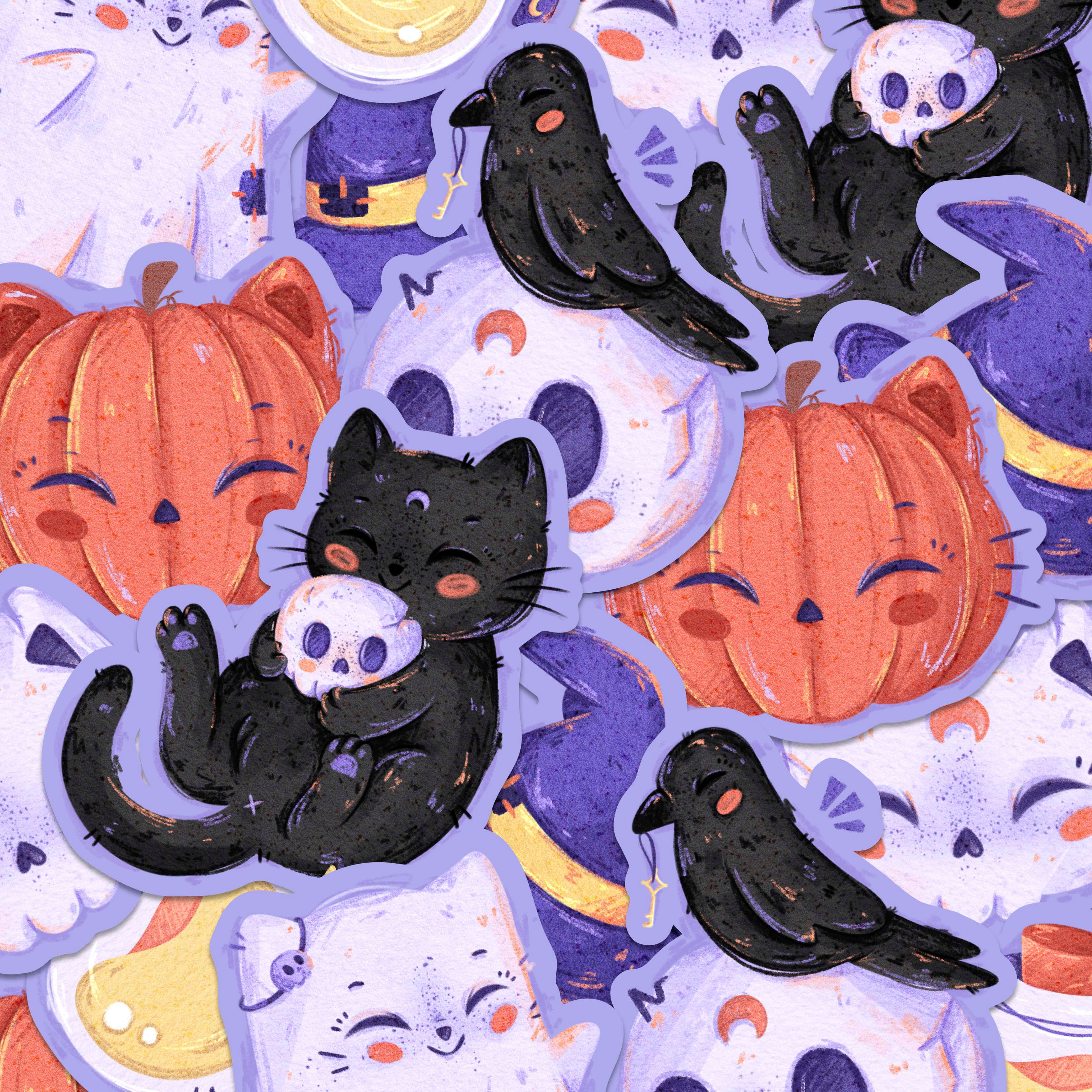 Stickers Halloween spooky season