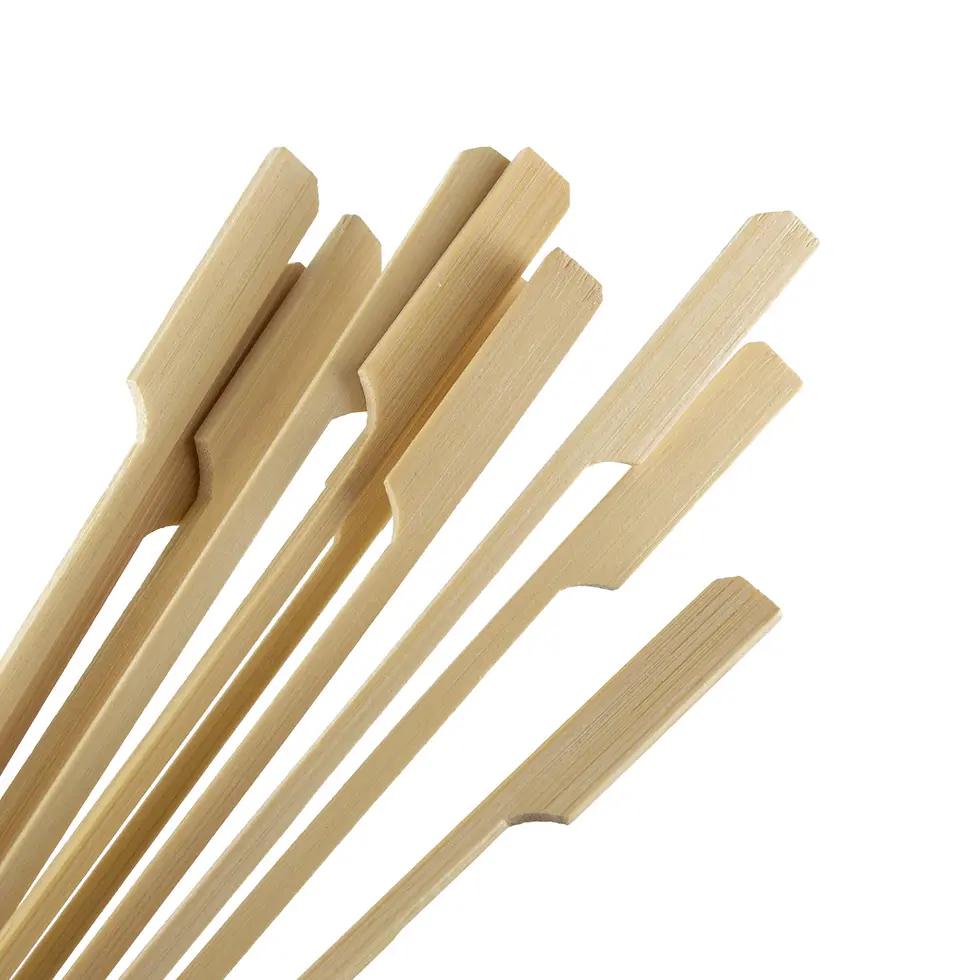 Bambusspieße mit breitem Ende