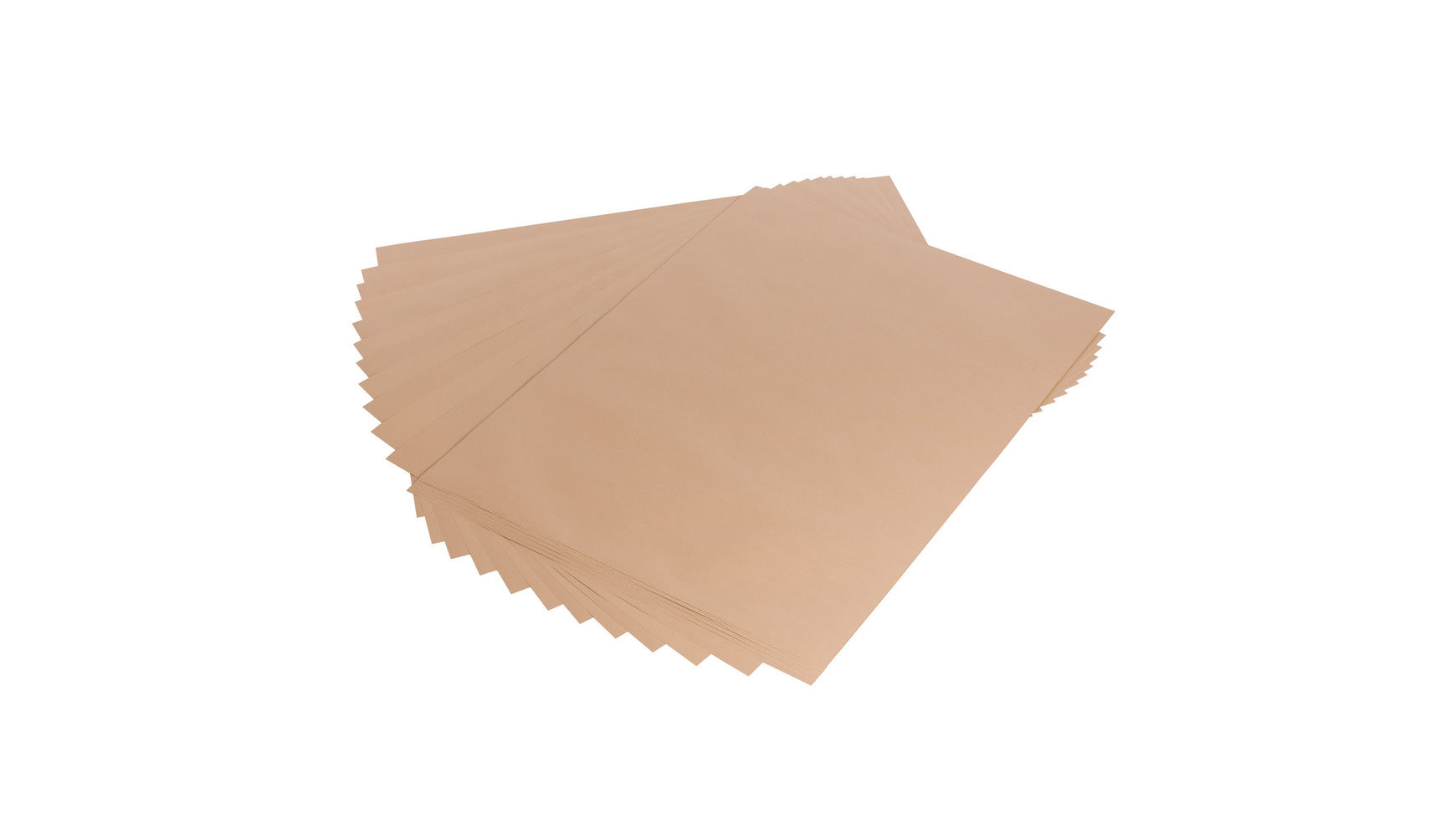 Braunes Backpapier, Stapel, Backen