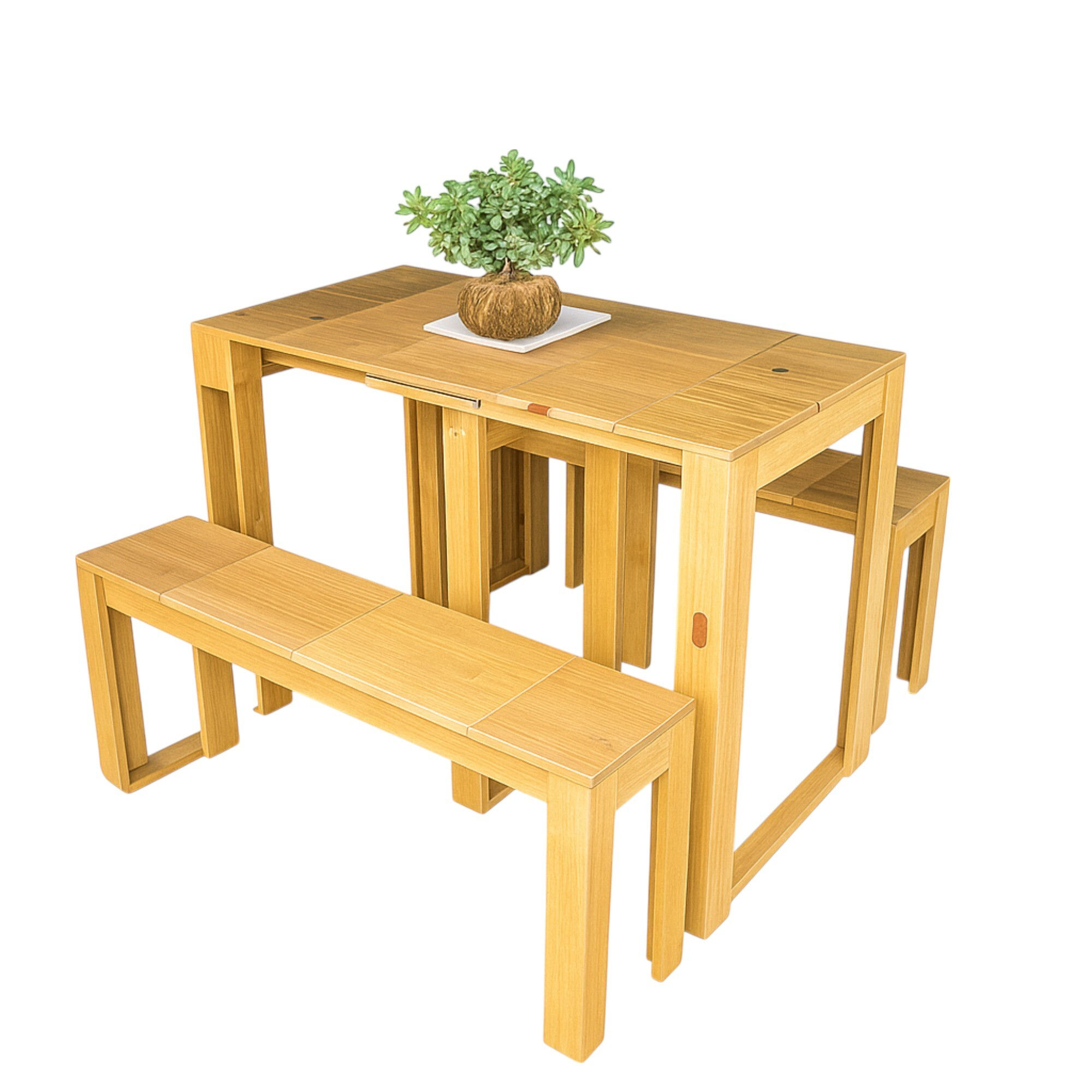 Combo  Nanti Mesa y Bancas Extensibles