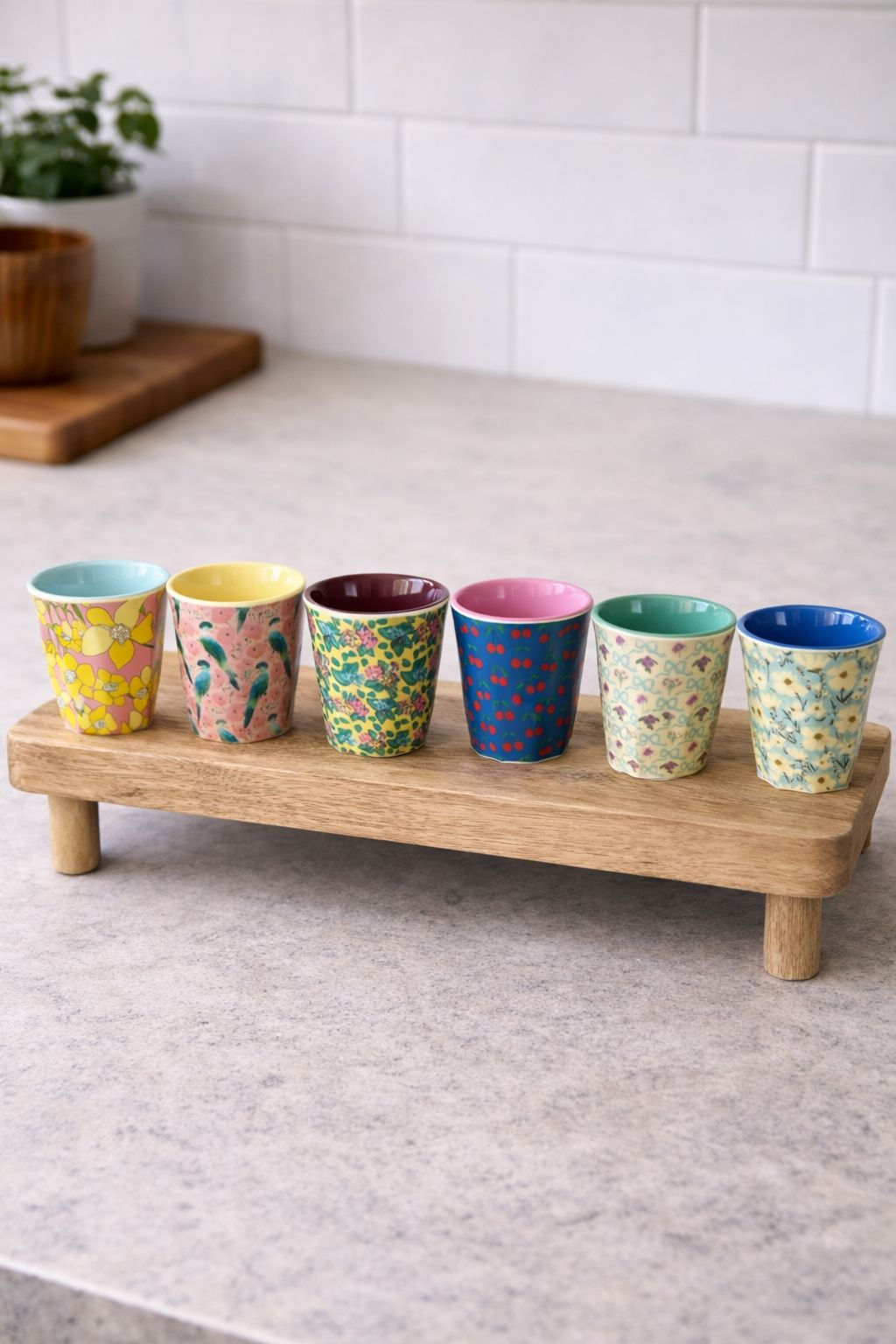 סט 6 כוסות קפה "אספרסו" מעוצבות 90 מ"ל.