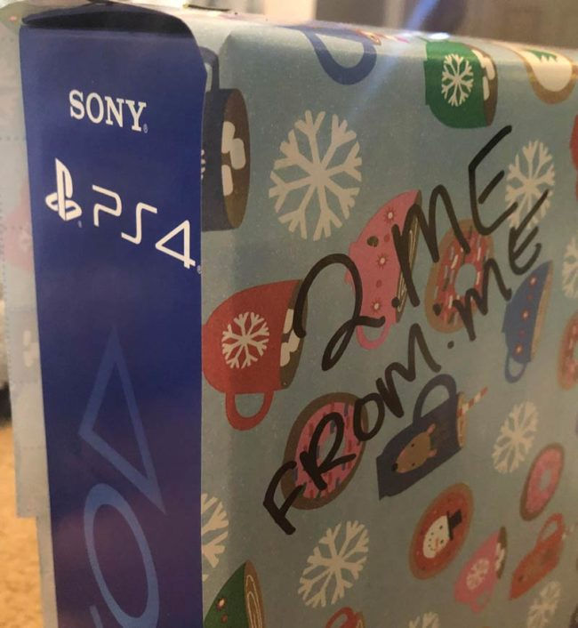 Funny pictures PS4 gifted to self for Christmas