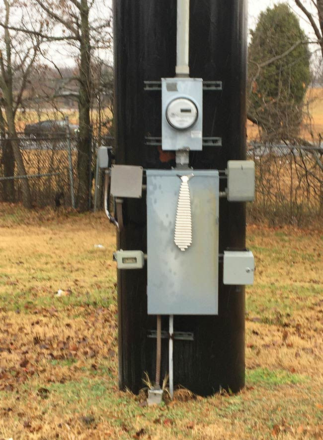 Electrical box suit and tie