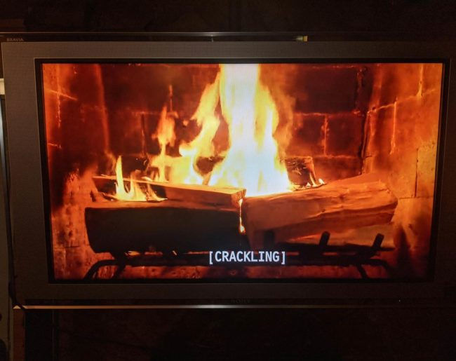 Funny pictures Yule log subtitles