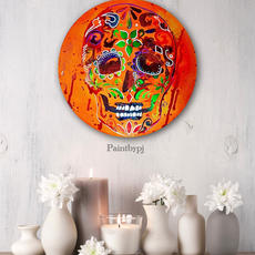 Orange skull