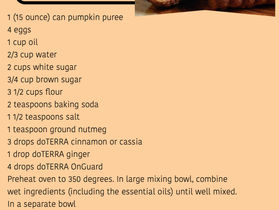 Fall Recipe: On Guard Pumpkin Bread