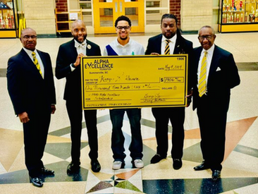 Alpha Excellence Foundation 1906 scholarship to Kenyae W Brown of Cane Bay High school