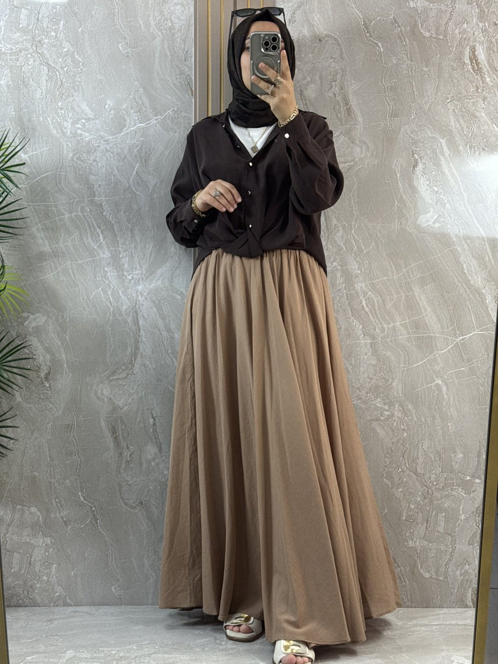 PAMUKLU KUMAŞ ETEK - Camel - 407