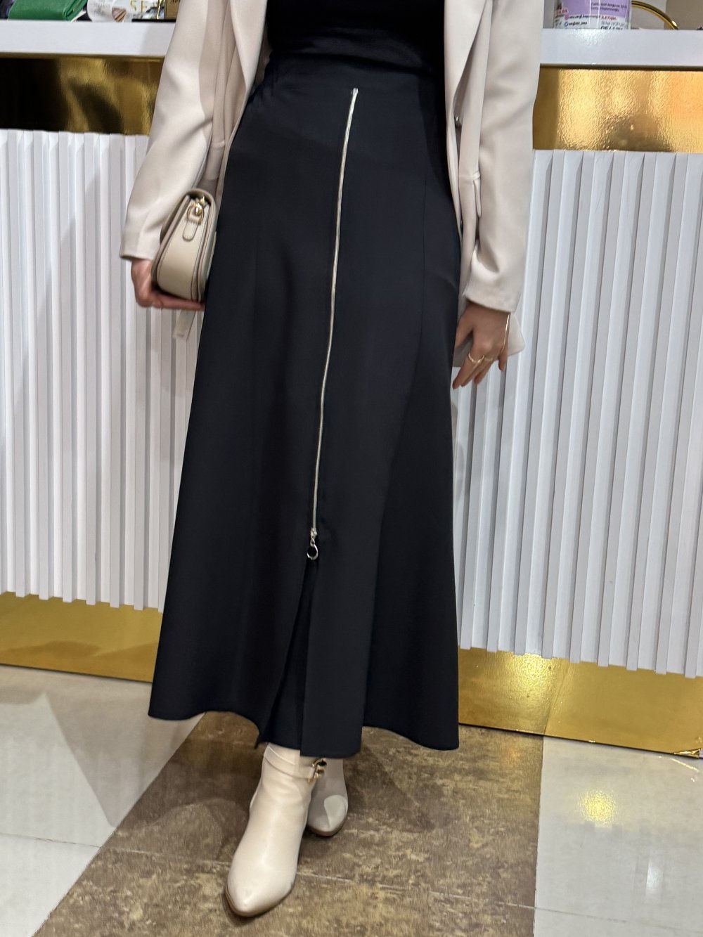 FERMUARLI ETEK - Siyah - 9851