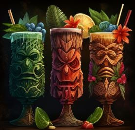 Tiki cocktails