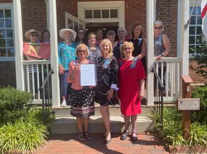 Donating the DAR Application of Ethel Goodwin to Bruton Parish Church Heritage Center-June 2021