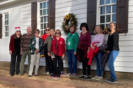 "DAR-lings Around Town" holiday walk on Duke of Gloucester Street.