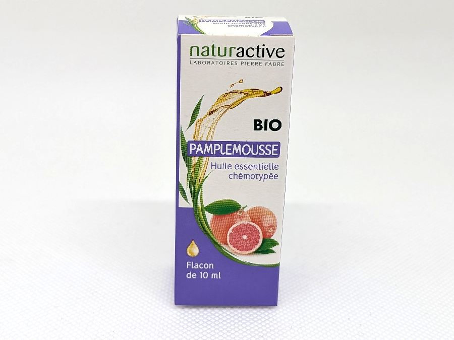 Naturactive huile essentielle de pamplemousse vue de face