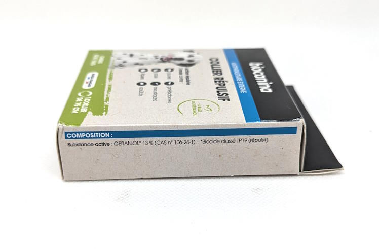 Miniature : Biocanina Collier répulsif 3 mois géraniol pour chien + de 15 kg vue de profil