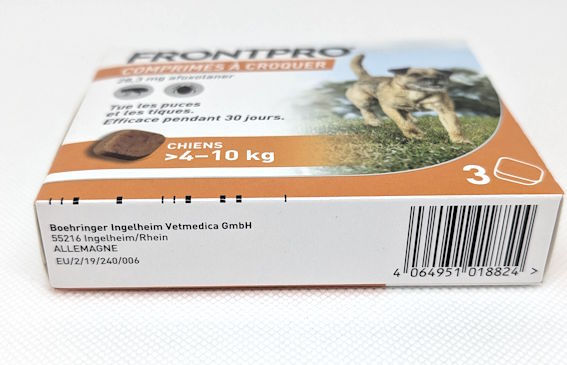 Miniature : Frontpro chien 4-10 kg vue du code-barres