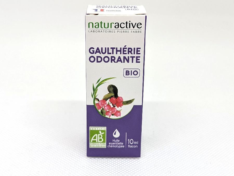 Naturactive huile essentielle de gaulthérie odorante vue de face
