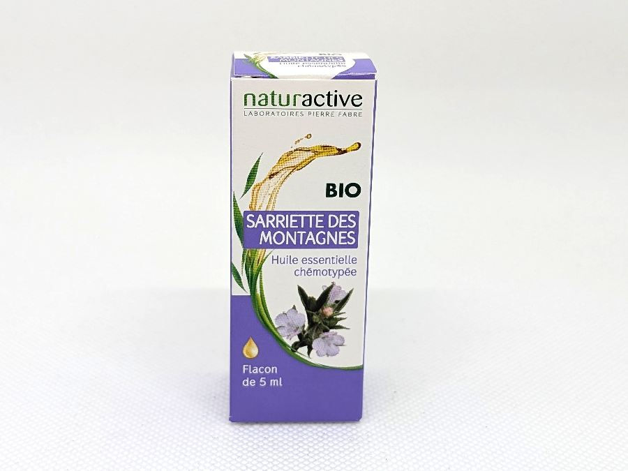 Naturactive huile essentielle de sariette des montagnes vue de face